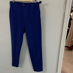 St. John Tapered Dress Pants in Royal Blue